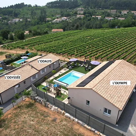 En Ardeche, Maison De L'odalys Climatisee Avec Sa Piscine Privee Et Chauffee Dom wakacyjny Joyeuse